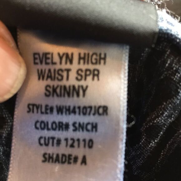 Hudson Evelyn Super High waist animal reptile print black gray back zip size 29 - Picture 10 of 10